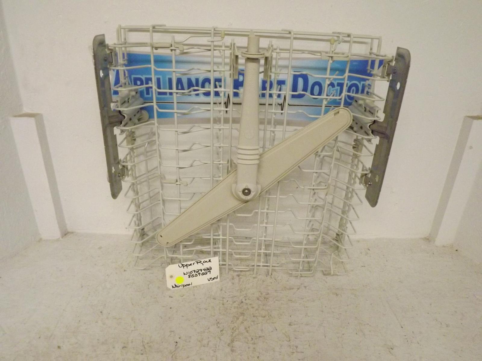 Whirlpool Dishwasher W10727422 8539229 Upper Rack Used Whirlpool Dishwasher W10727422 8539229 Upper Rack Used